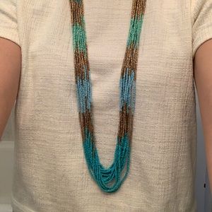 Multi colored beaded necklace